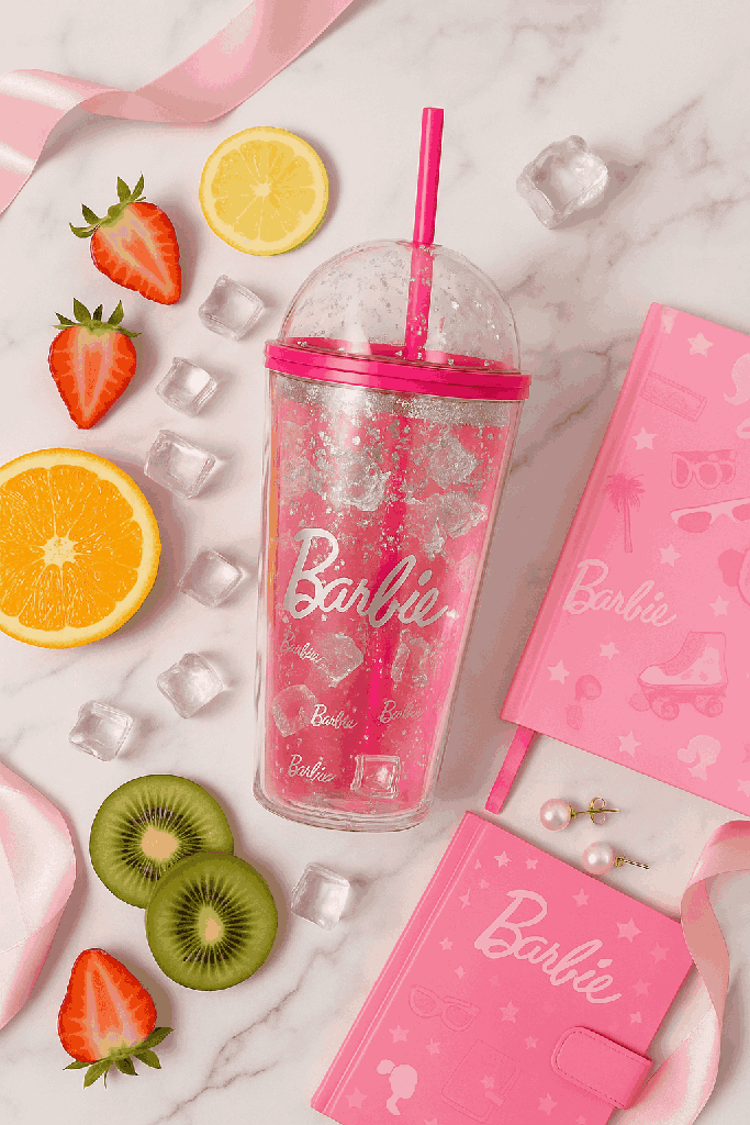 Barbie Collection Double Wall Straw 600ML