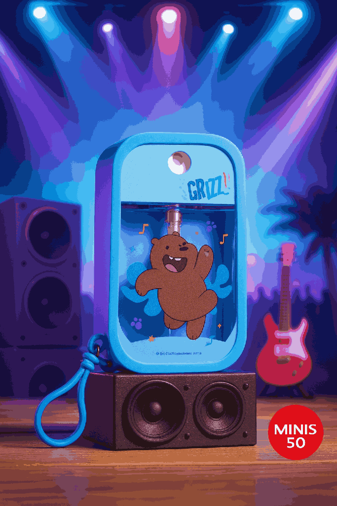We Bare Bears Seaside Music Festival Spray Bottle (Grizz)
