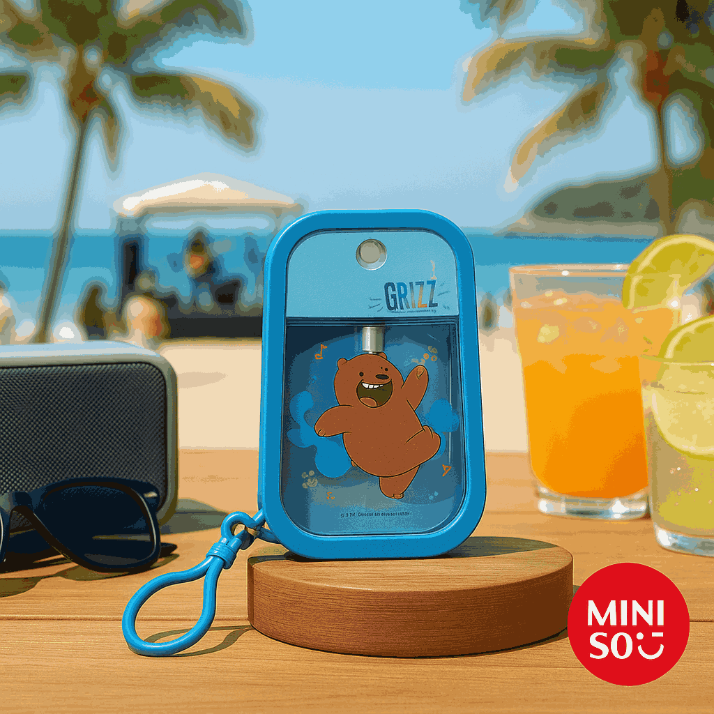 We Bare Bears Seaside Music Festival Spray Bottle (Grizz)