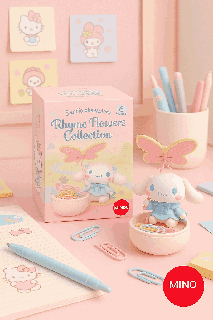 Sanrio Rhyme Flower Collection Blind Box Miniso