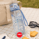 Sanrio Characters Plastic Bottle With Strap (450ML)(Cinnamoroll)