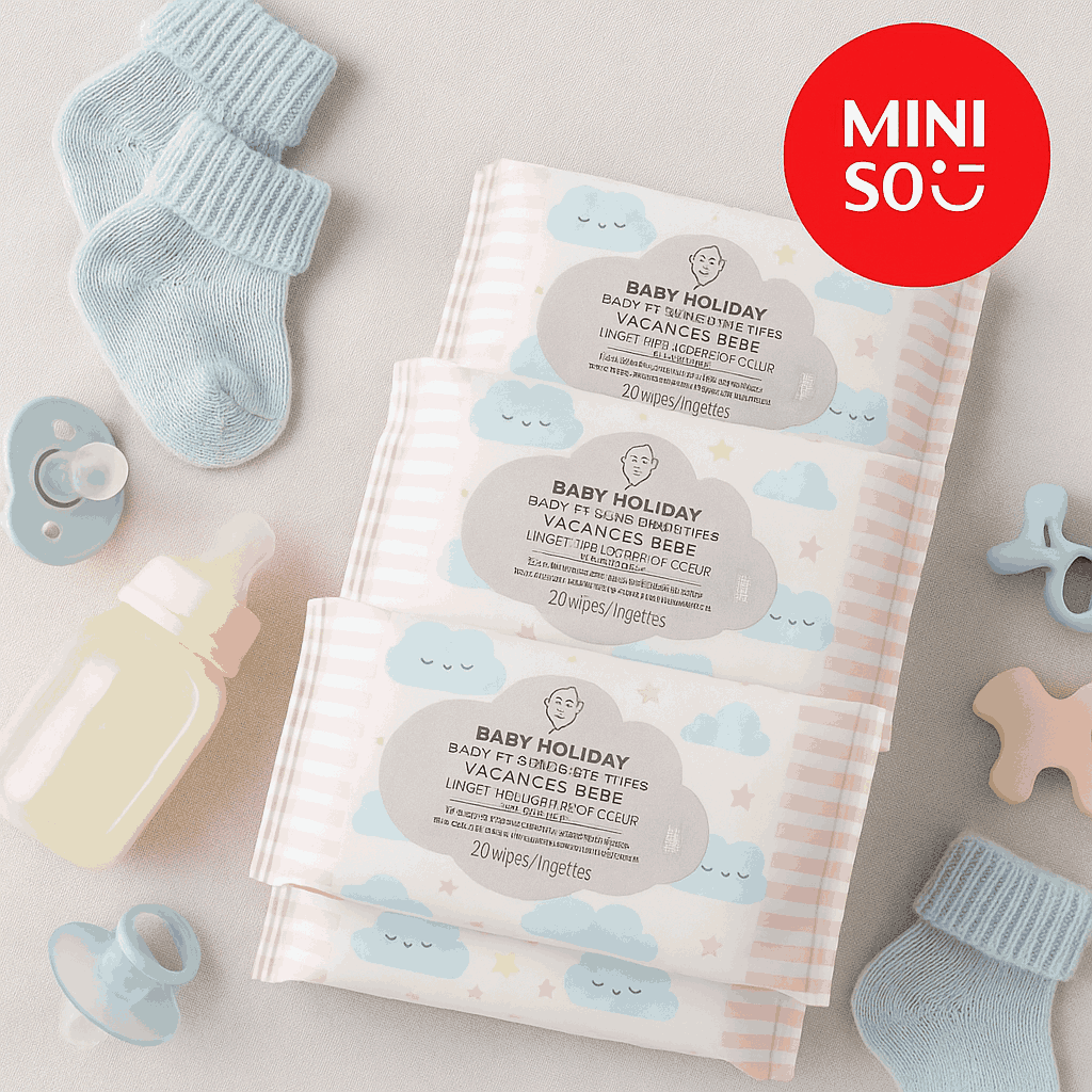 Baby Holiday Baby Thick Soft Wet Wipes (20 Wipes*5 Packs)