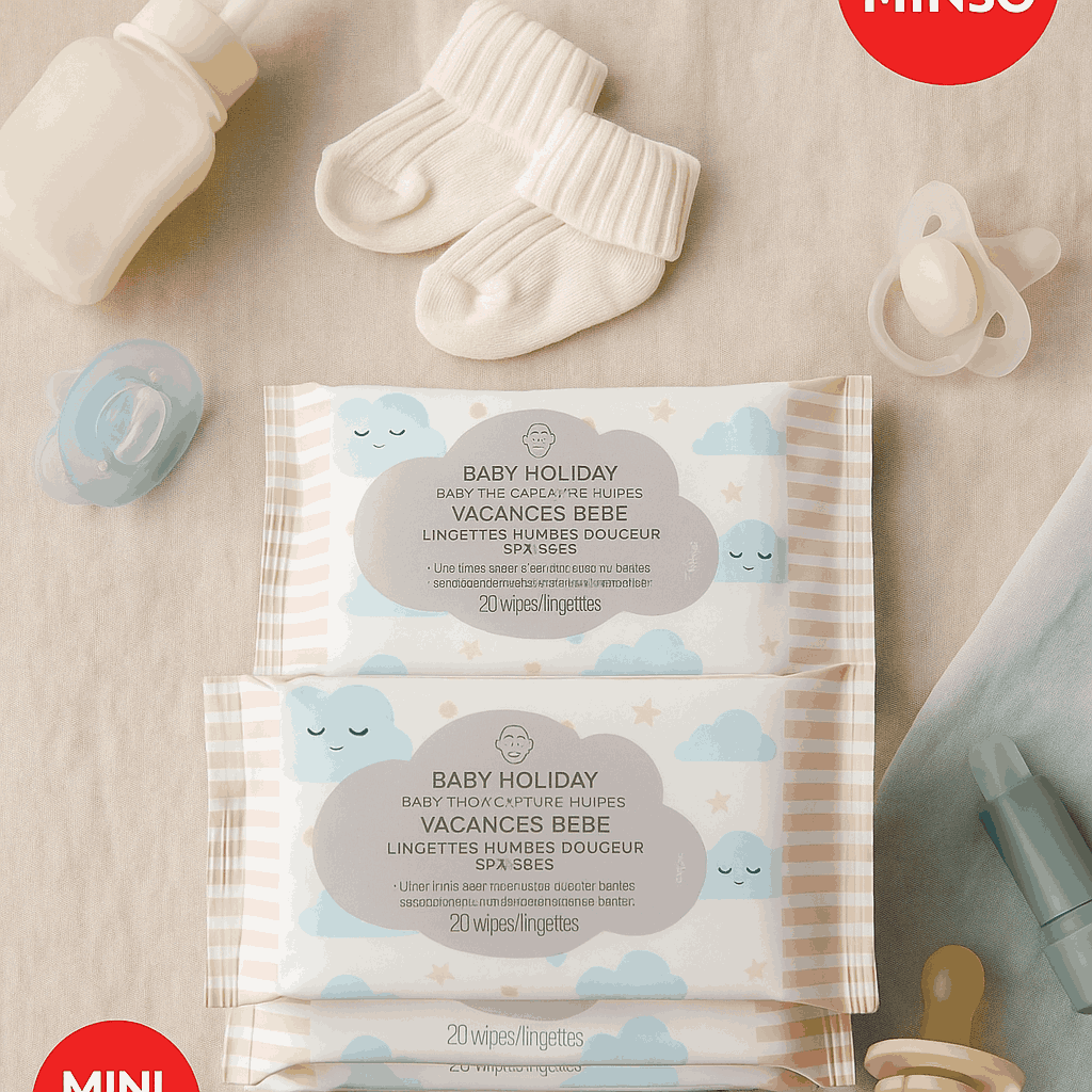Baby Holiday Baby Thick Soft Wet Wipes (20 Wipes*5 Packs)