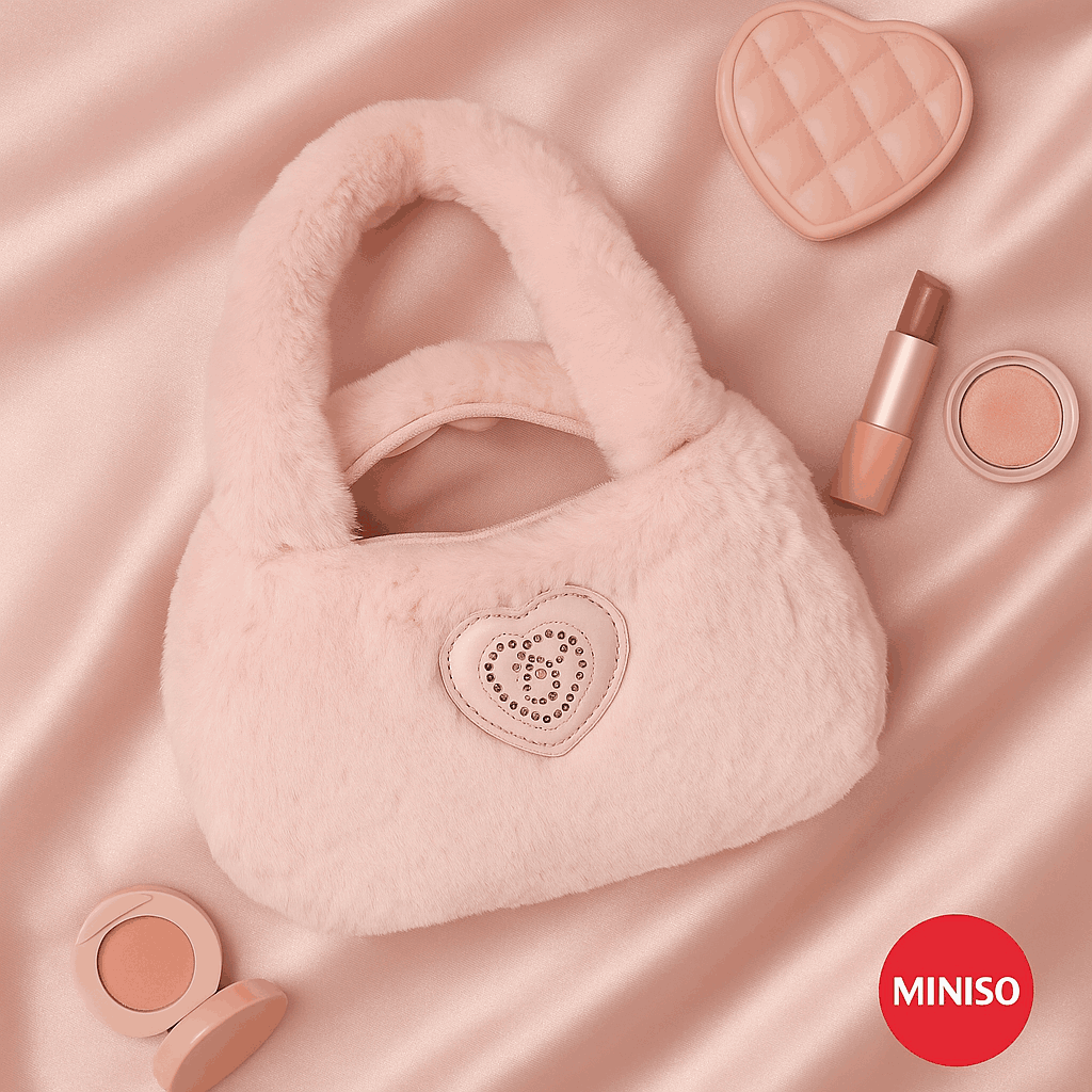 Fancy Barbie Collection Plush Handbay (Light Pink)