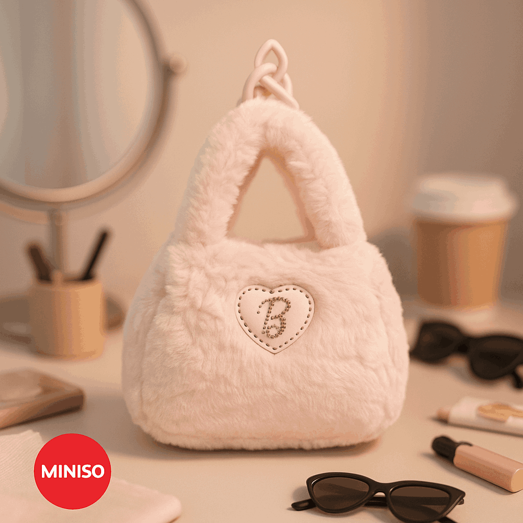 Fancy Barbie Collection Plush Handbay (Light Pink)