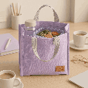 Solid Color Lanch Lunch Bag (Pale Purple) Miniso