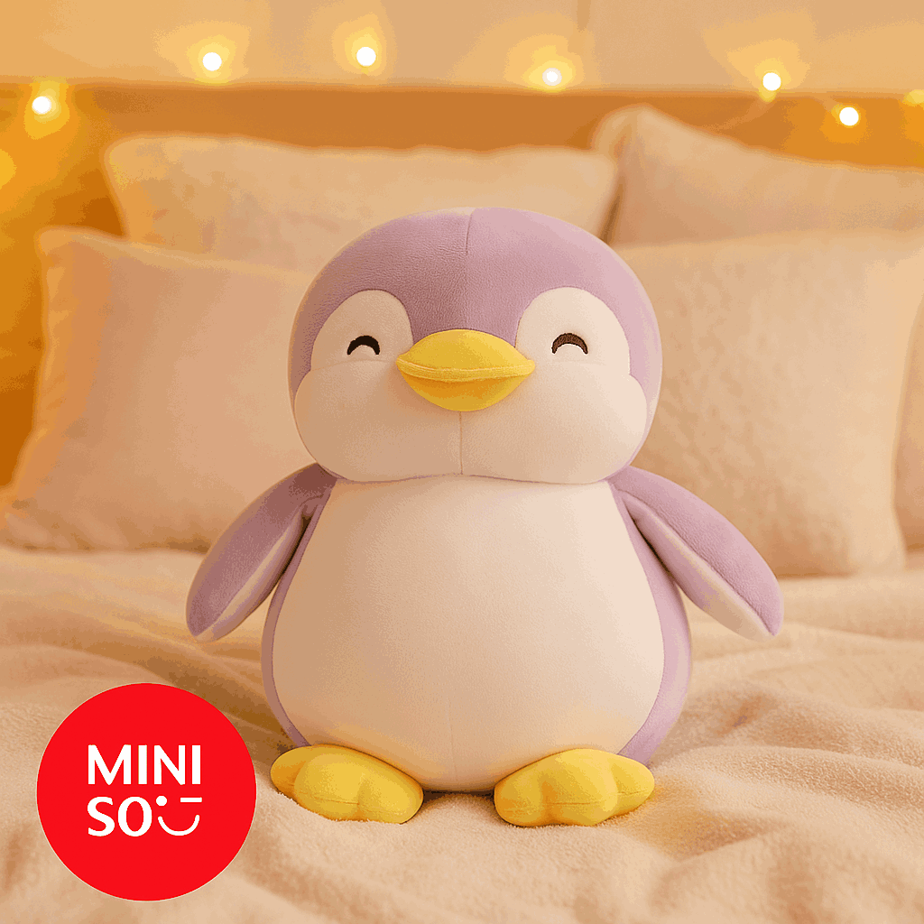 MINISO Plushies Soft Toy Penguin Plush Toy, Soft Toys for Girls & Boy 28 Cm