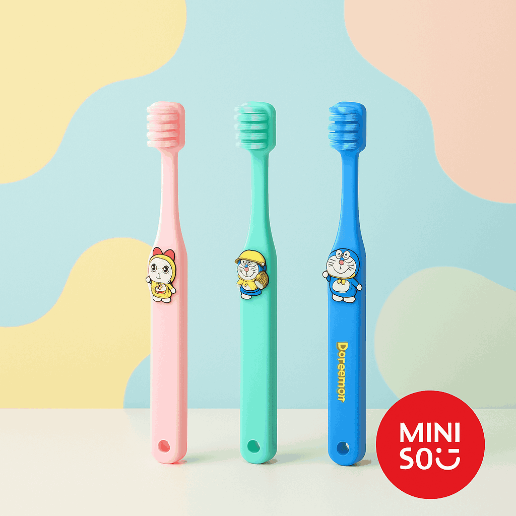 Mini Family Sports Lovely Toothbrushes for Kids (3 pieces)