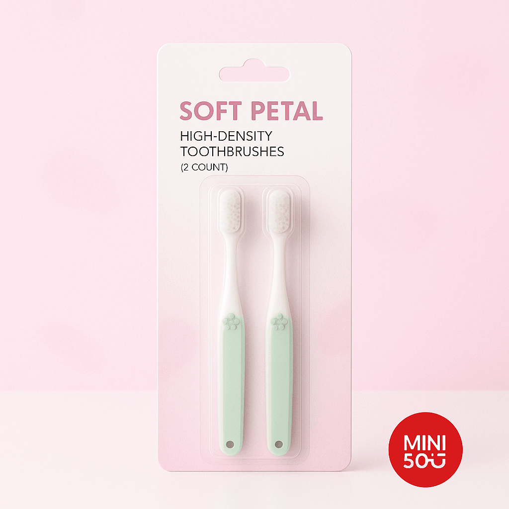 Soft Petal High-Density Toothbrushes (2 Count)