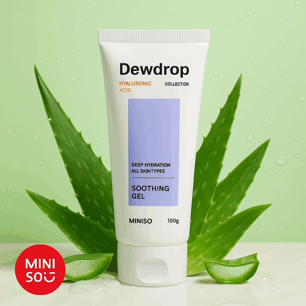 Miniso Dewdrop Collection Hyaluronic Acid Soothing Gel 100 G