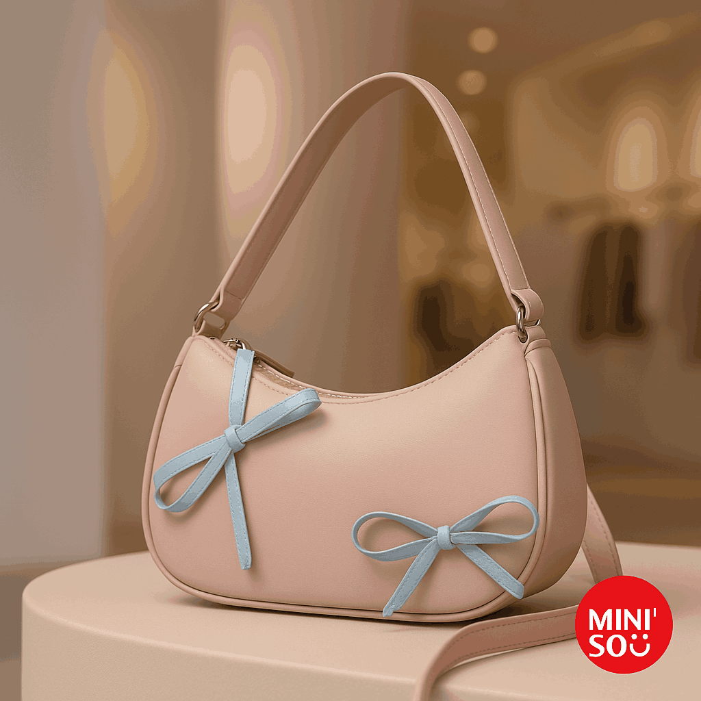 Bowknot Shoulder Bag (Pink)