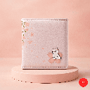 Flower Series Tri-Foil Women's Wallet (Light Pink) Miniso