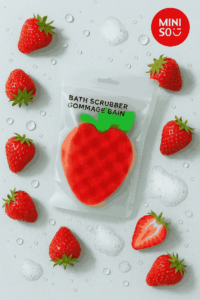 Fruit Series Bath Scrubber Miniso