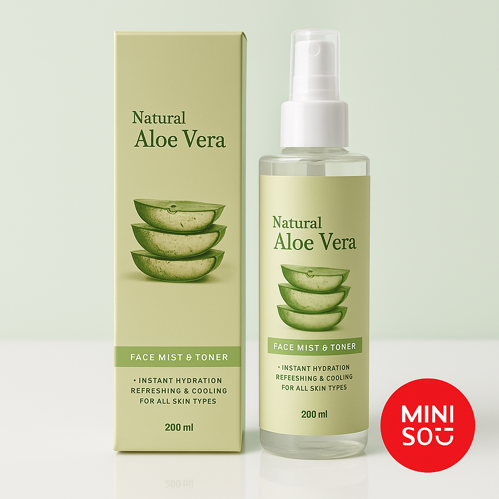 Miniso Natural Aloe Vera Face Mist & Toner 200ML