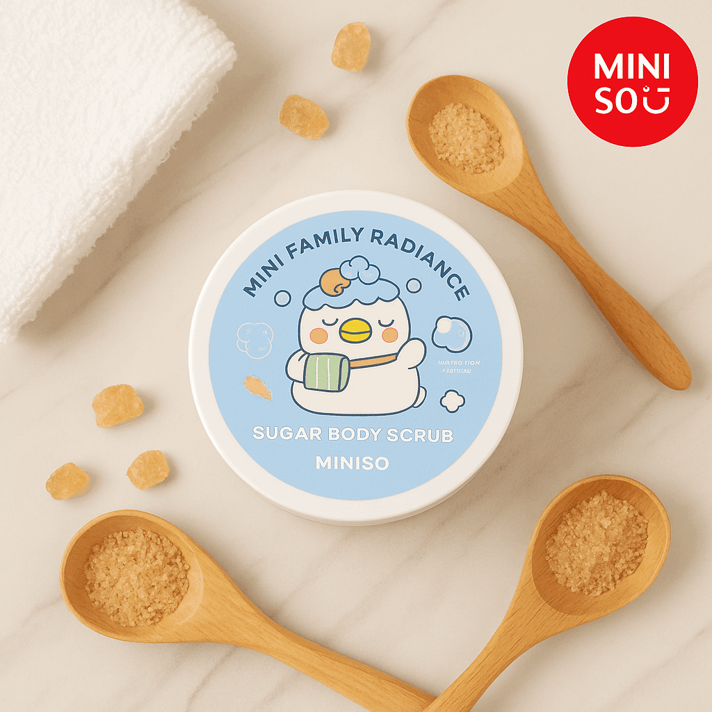 MINI FAMILY Radiance Sugar Body Scrub 200G(Vanilla Ice Cream)