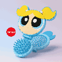 The Powerpuff Girls Collection Folding Mirror Brush(Bubbles)