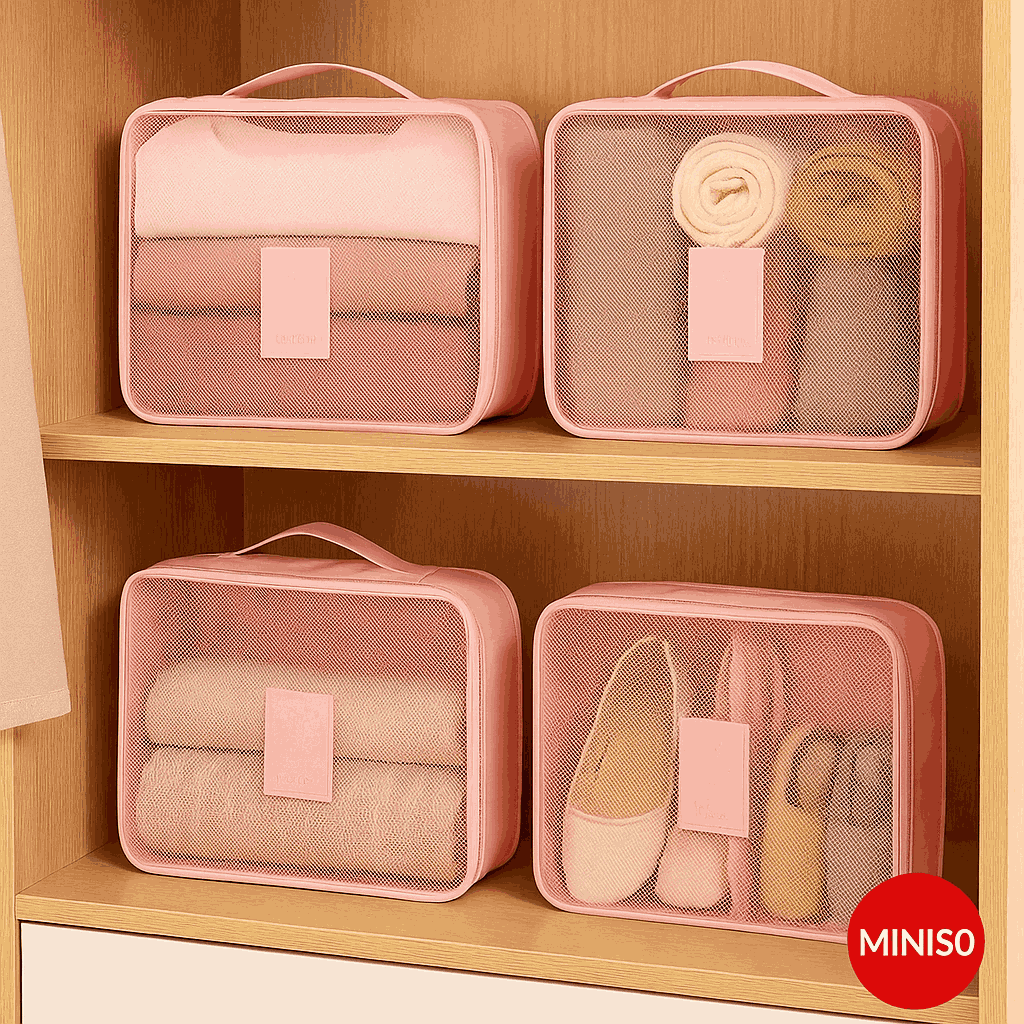 Minigo 4.0 Organizers (4 pieces)(Pink)