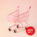 Storage Shopping Cart Chariot Provisions (Pink)