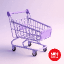 Storage Shopping Cart Chariot Provisions (Purple)