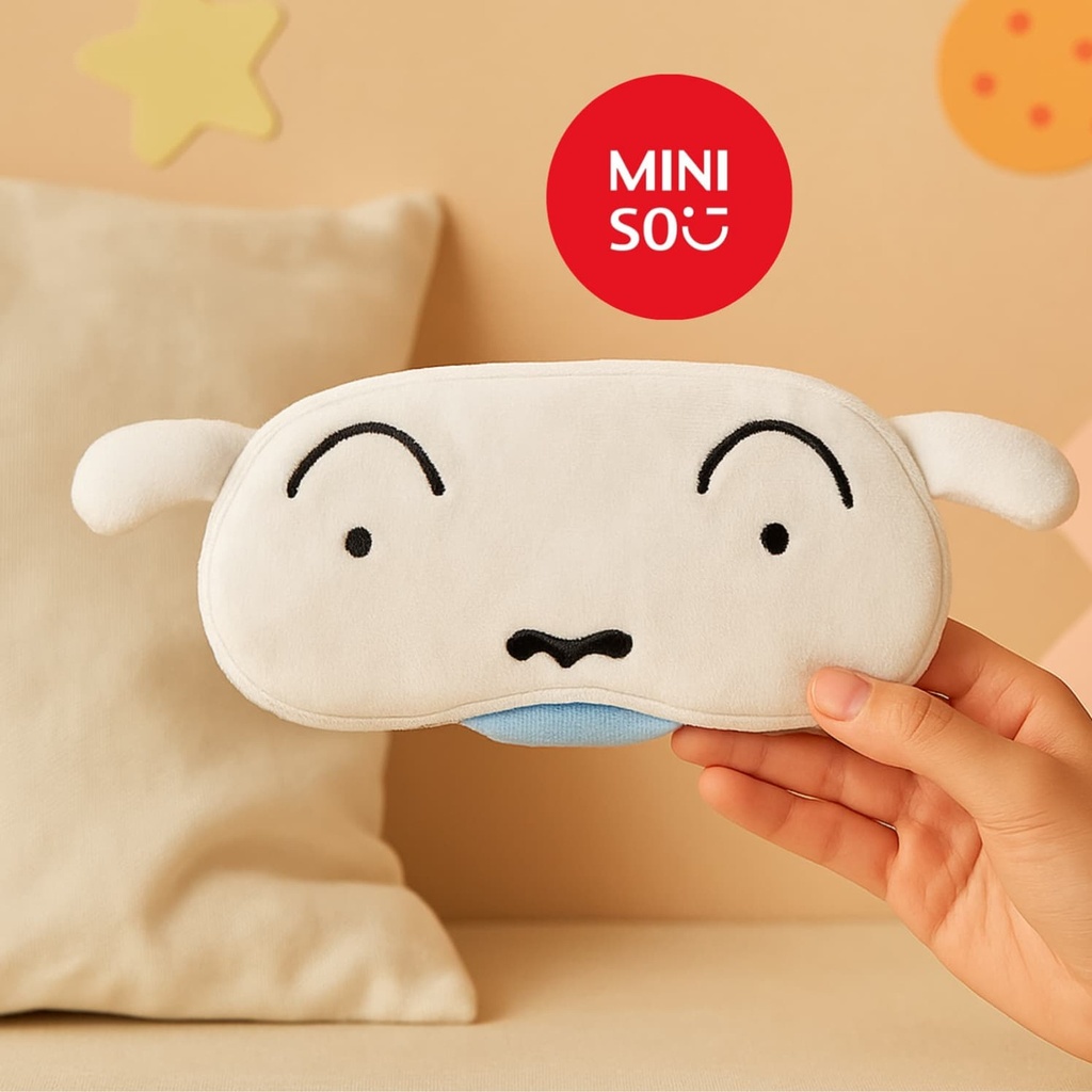 Crayon Shinchan Collection Plush Sleep Mask (Shiro)