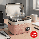 Color Blocking Mousse Lunch Bag (Pink)