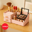 Macaron Series Multifunctional Makeup Organizer (Pink)