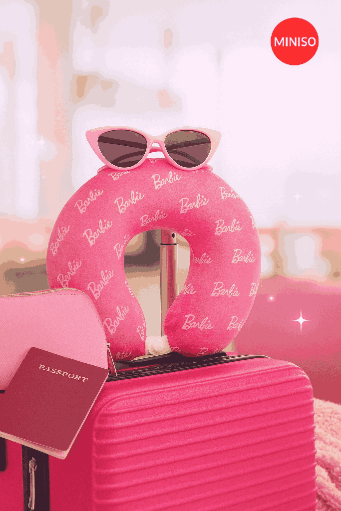 Barbie Collection Memory Foam U - Shaped Neck Pillow Miniso