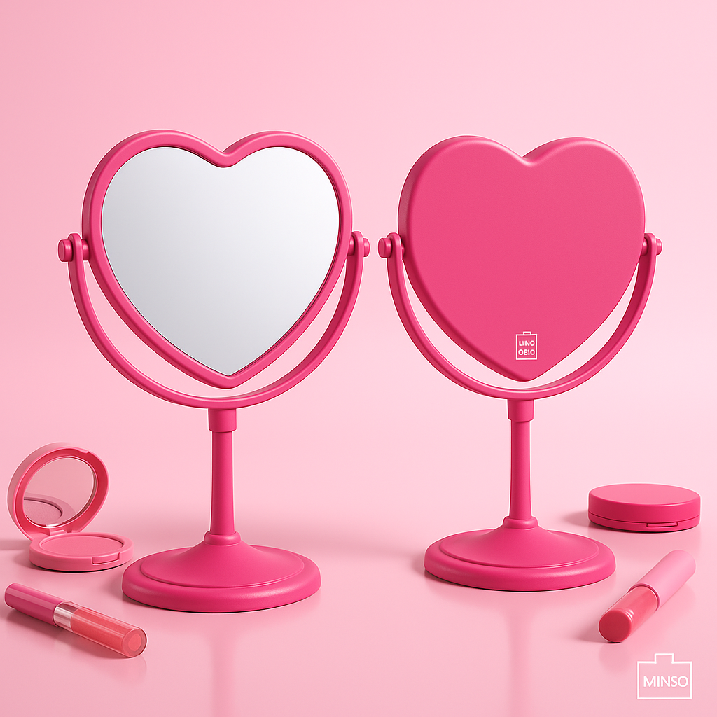 Barbie Shining Collection Heart Dual Sided Mirror