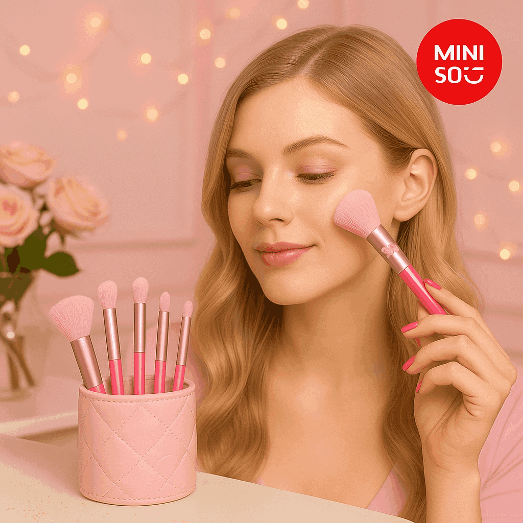 Barbie Collection Makeup Brushes Set (8 Pieces)