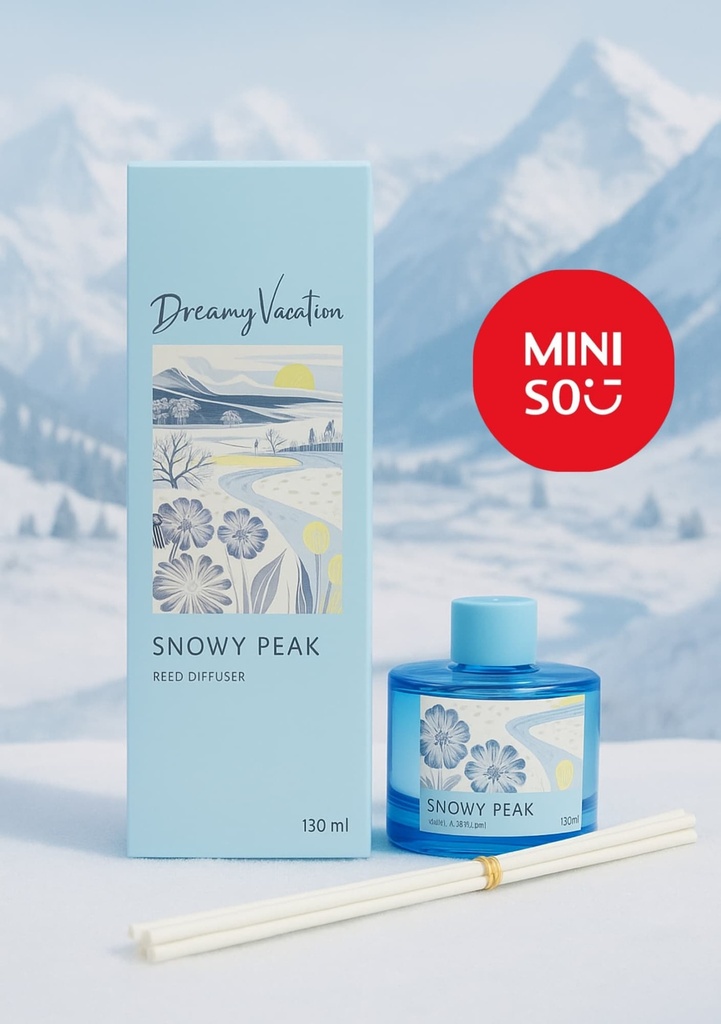 Miniso Decoration Reed Diffuser 130ML(Snowy Peak)