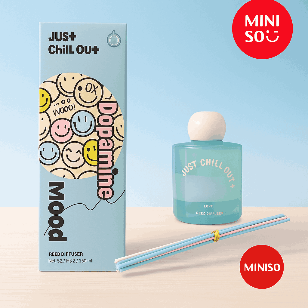 Miniso Dopamine Mood Reed Diffuser 150ML (Just Chill Out)