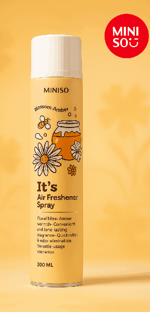 Miniso Pure Delight Air Freshener Spray 300ML (Blossom Amber)