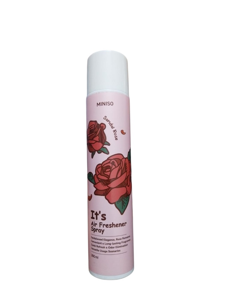 Miniso Pure Delight Air Freshener Spray 300ML (Sandal Rose) Miniso
