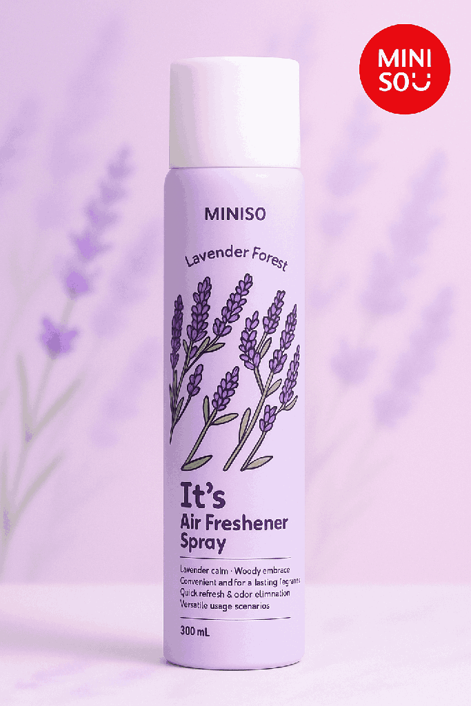 Miniso Pure Delight Air Freshener Spray 300ML (Lavender Forest)
