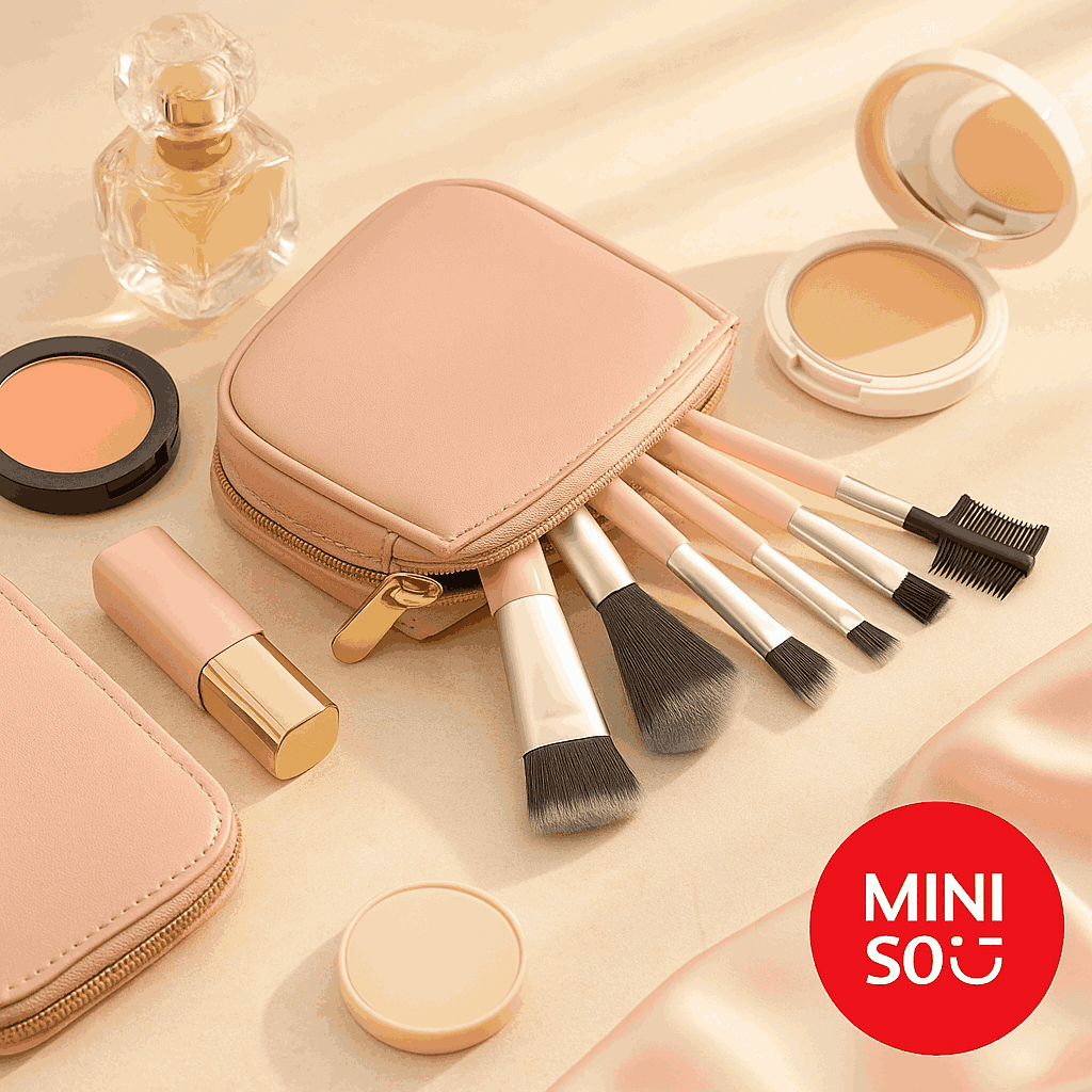 Portable Makeup Brushes Set (7 Pieces)