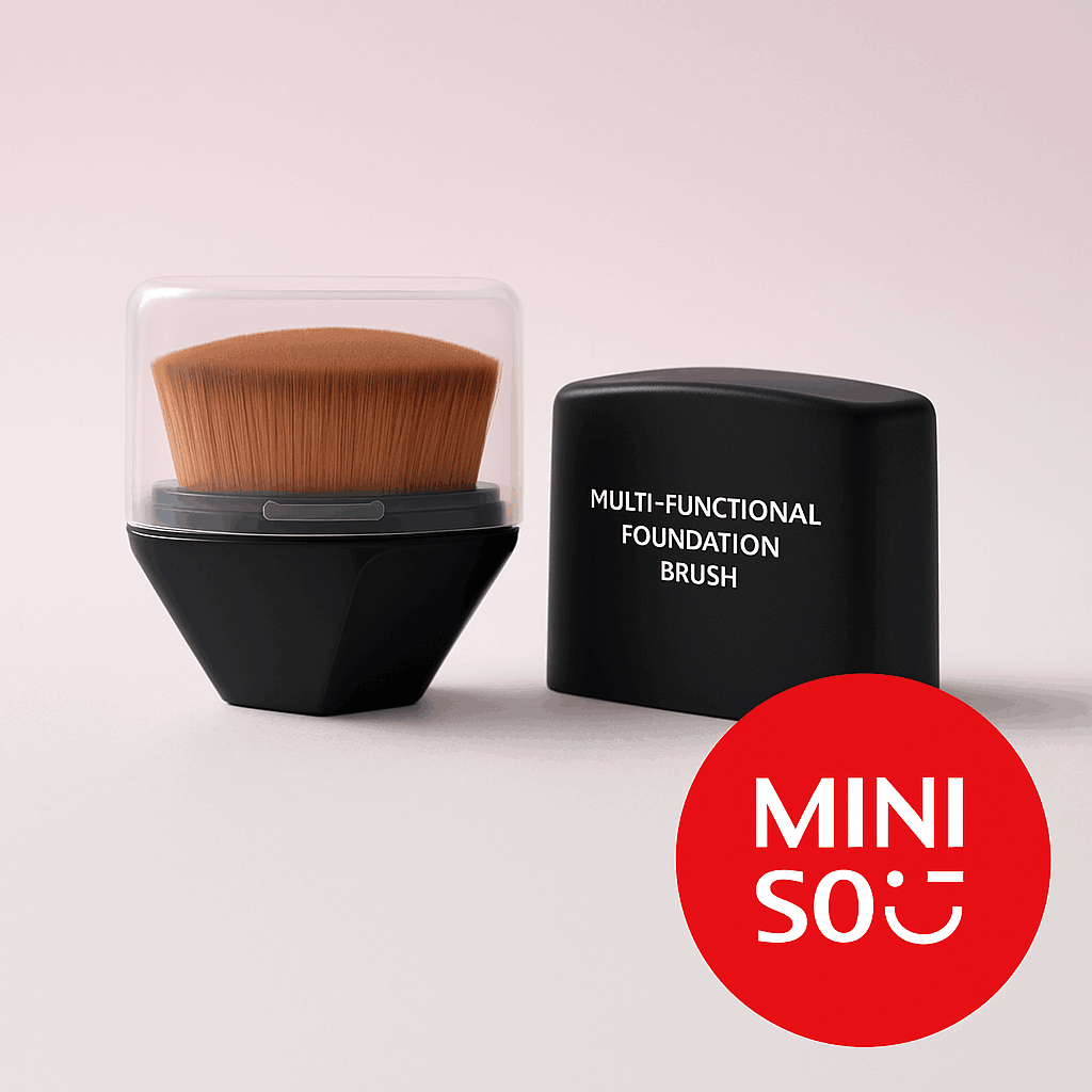 Multi-Functional Foundation Brush (With Protective Case) Miniso