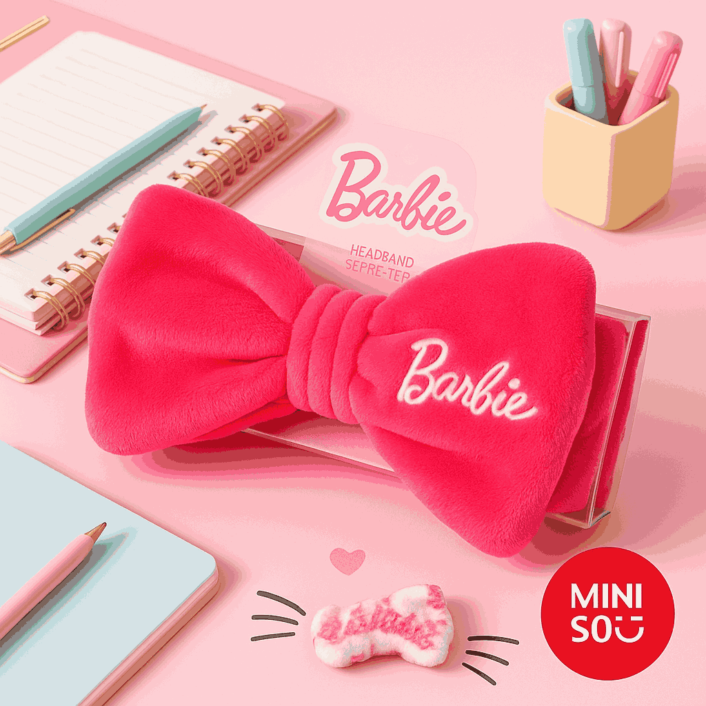 Barbie Collection Large Bowknot Headband Miniso