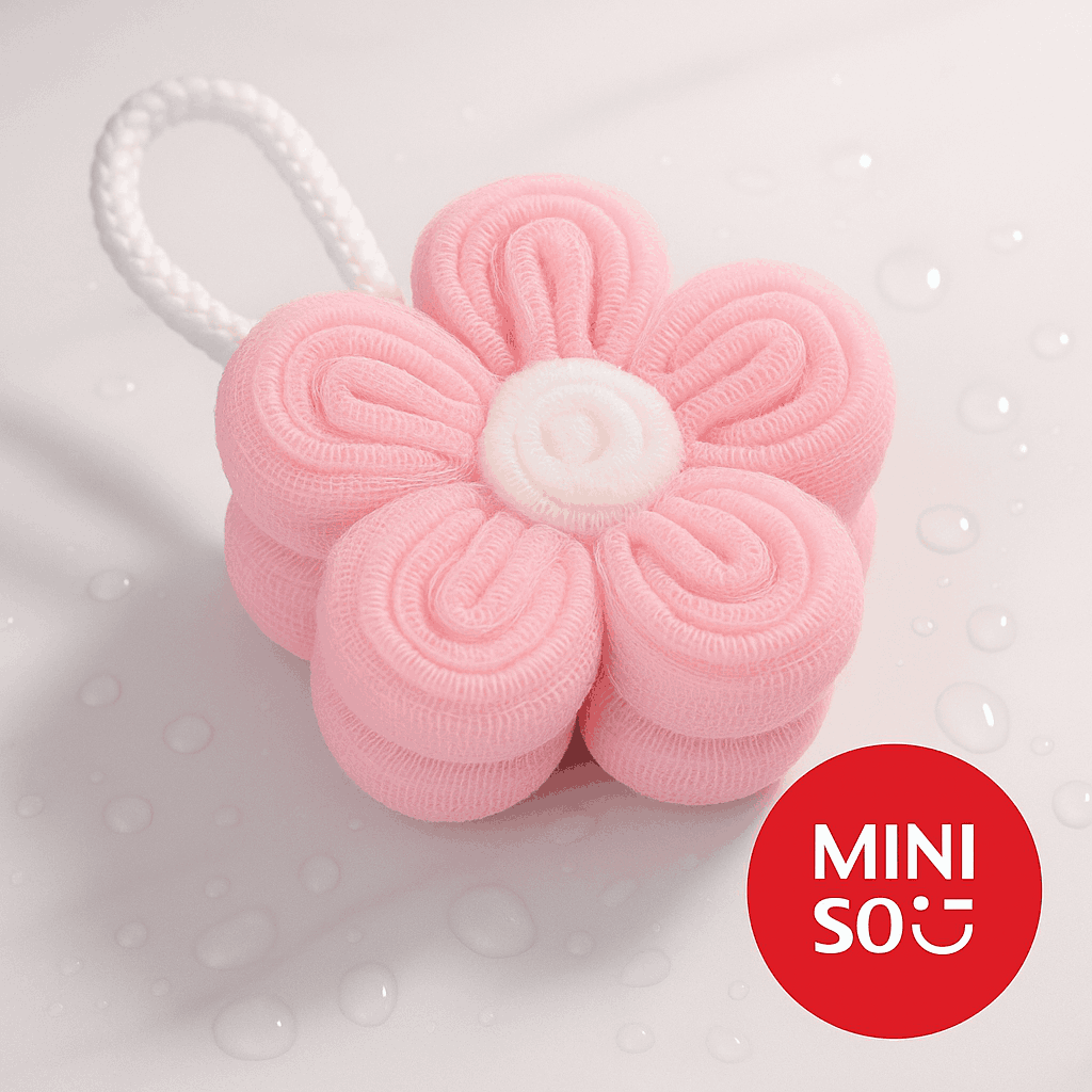 Flower Loofah (Pink) Miniso