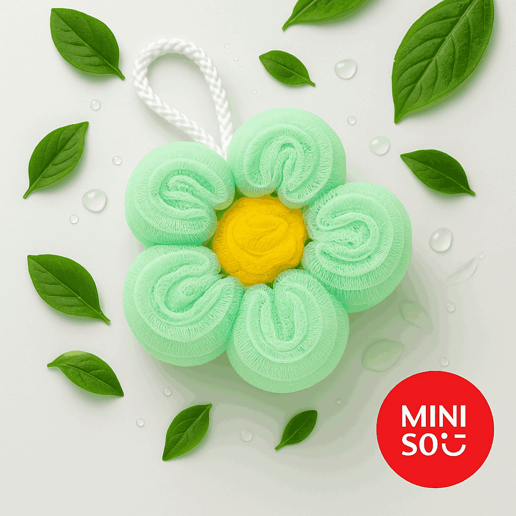 Flower Loofah (Green) Miniso