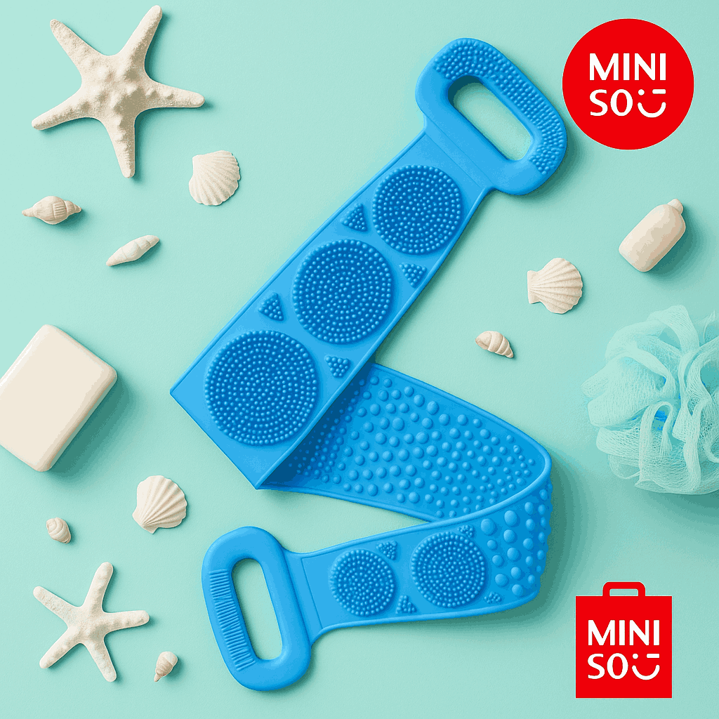 Back Scurbber For Shower (Blue)Miniso