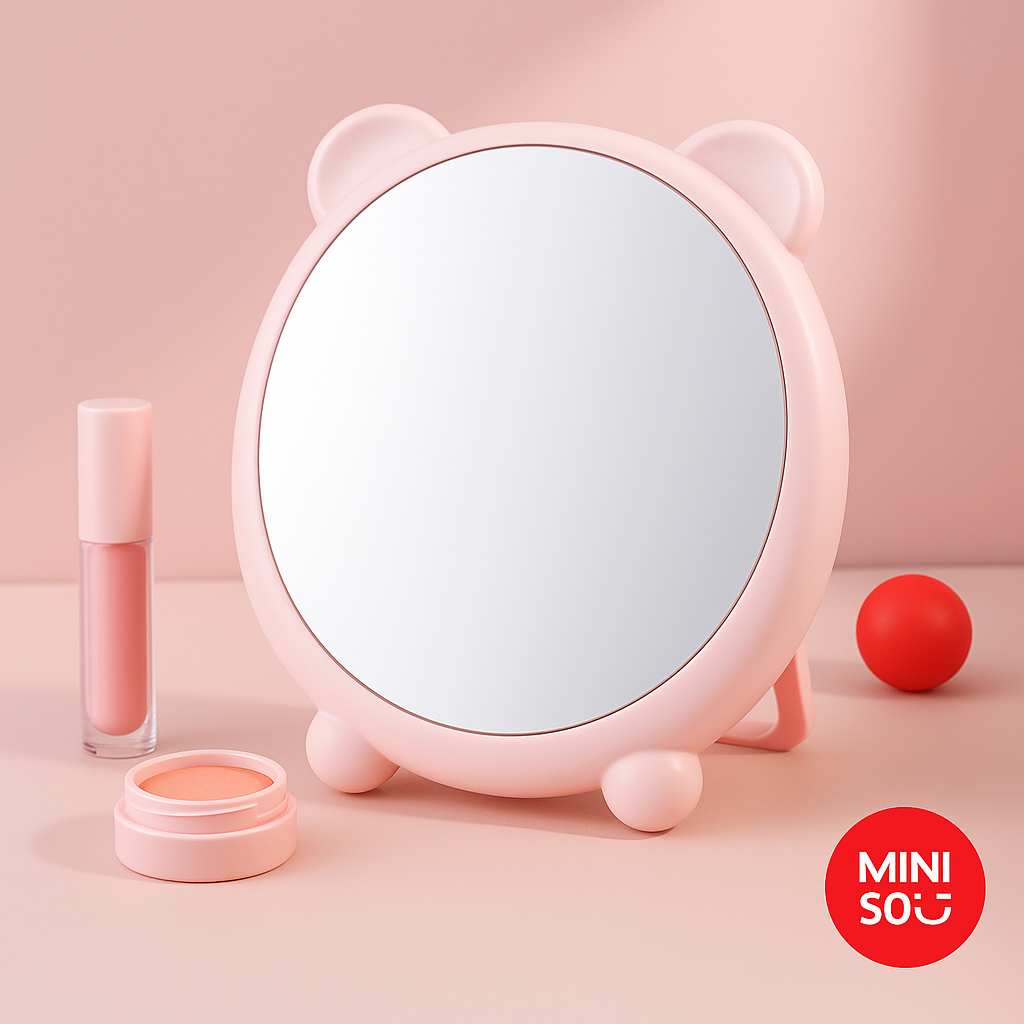 Lovely Bear Vanity Mirror Miniso