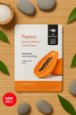 Miniso Natural Beauty Facial Mask(papaya) Pack Of 2