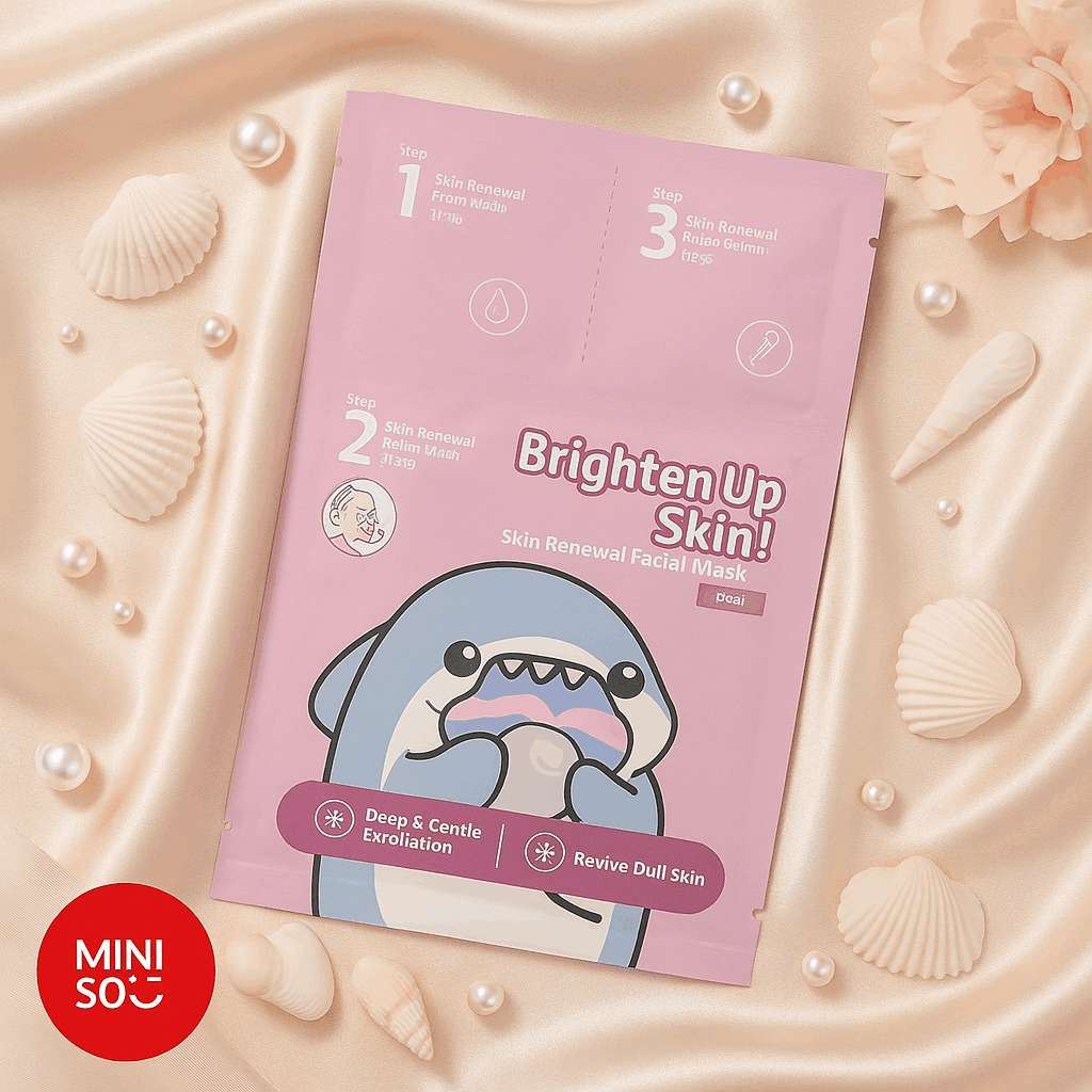 Miniso Skin Renrwal Facial Mask(Pearl)Pack Of Too