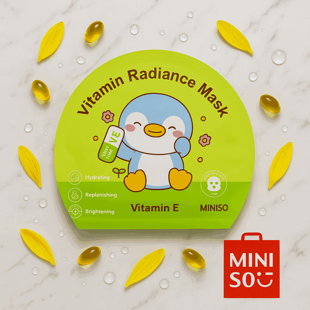 Miniso Vitamin Radiance Mask (Vitamin E)Pack Of 2