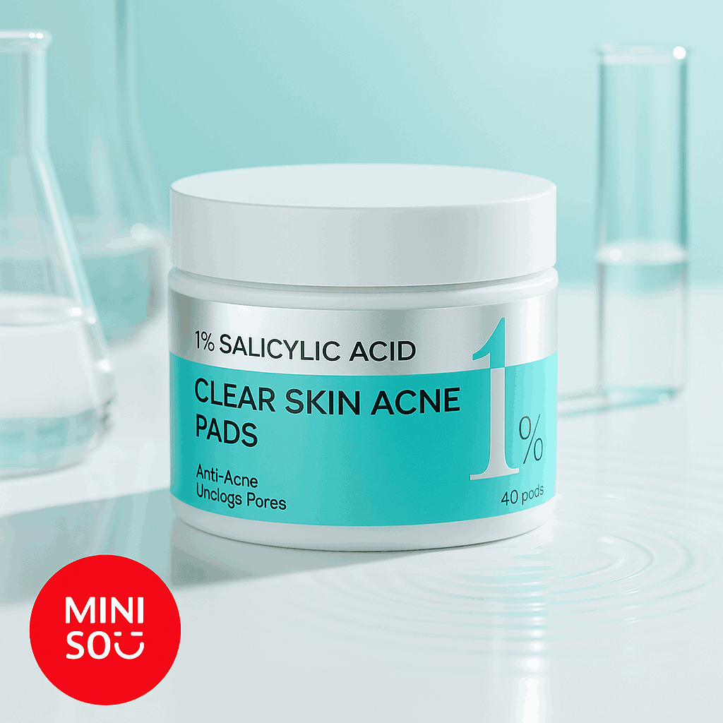 Miniso 1% Salicylic Acid Clear Skin Acne Pads miniso