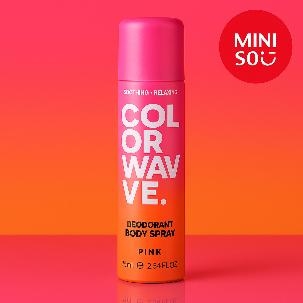 Miniso Color Wave Deodarant Body Spray (Pink)