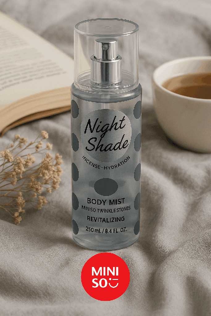 Body Mist Miniso Twinkle Stones(Night Shade)