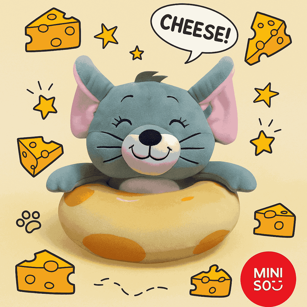 Miniso Tom & Jerry Cheese Collection Plush Toy 27 CM (Taffy)