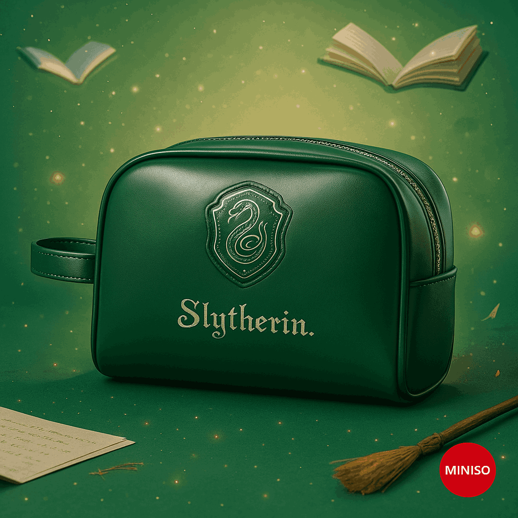 Harry Potter Rectangle Makeup Bag (Green)