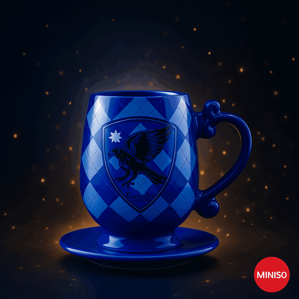 Harry Potter Ceramic Mug & Saucer Set (450ML)(Blue)